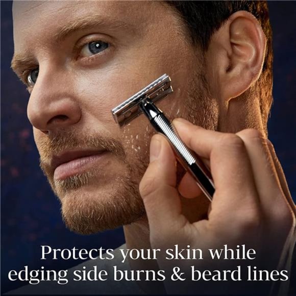 Gillette Safety Razor with Chrome Plated Handle and 5Platinum Coated Double Edge - Picture 4 of 6